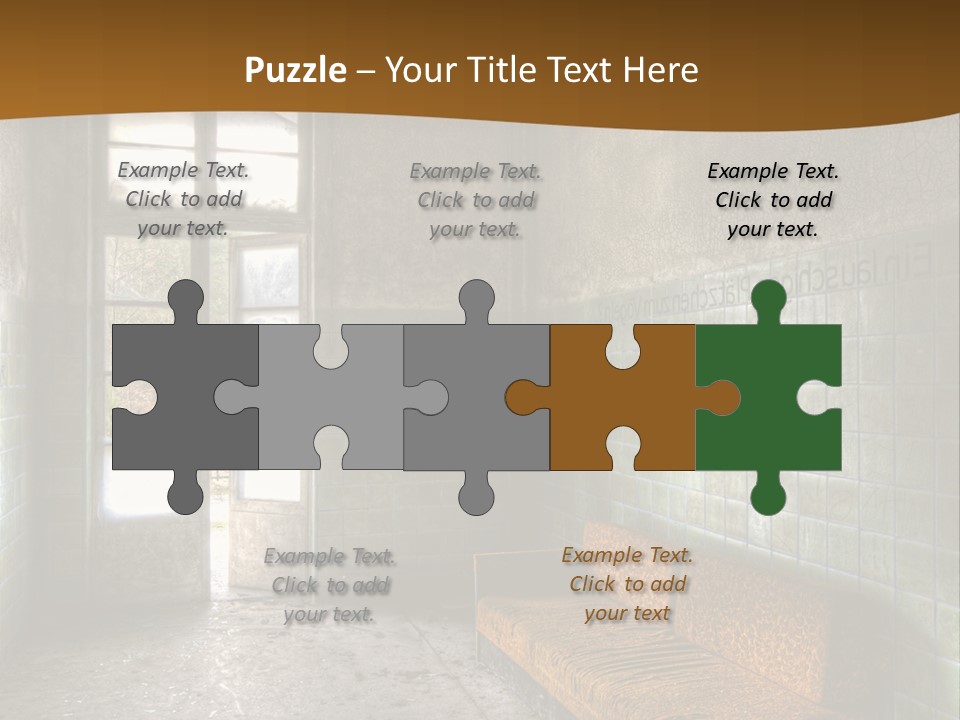 Decayed Door Depressive PowerPoint Template