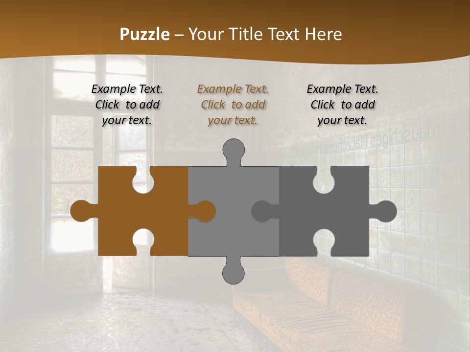 Decayed Door Depressive PowerPoint Template