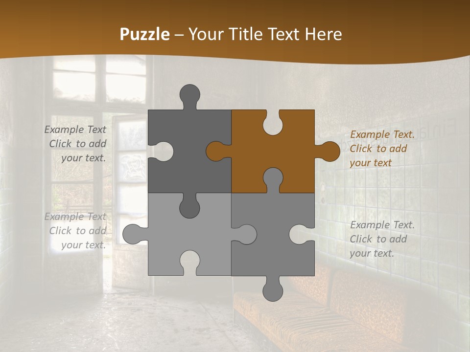 Decayed Door Depressive PowerPoint Template