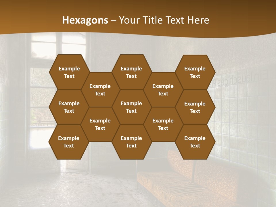 Decayed Door Depressive PowerPoint Template