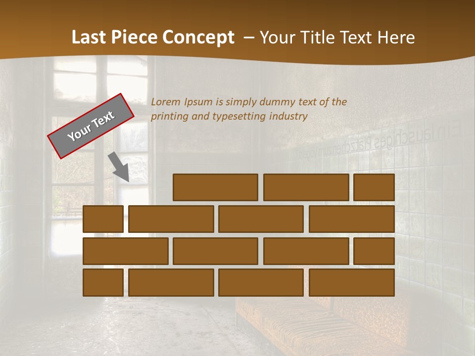 Decayed Door Depressive PowerPoint Template