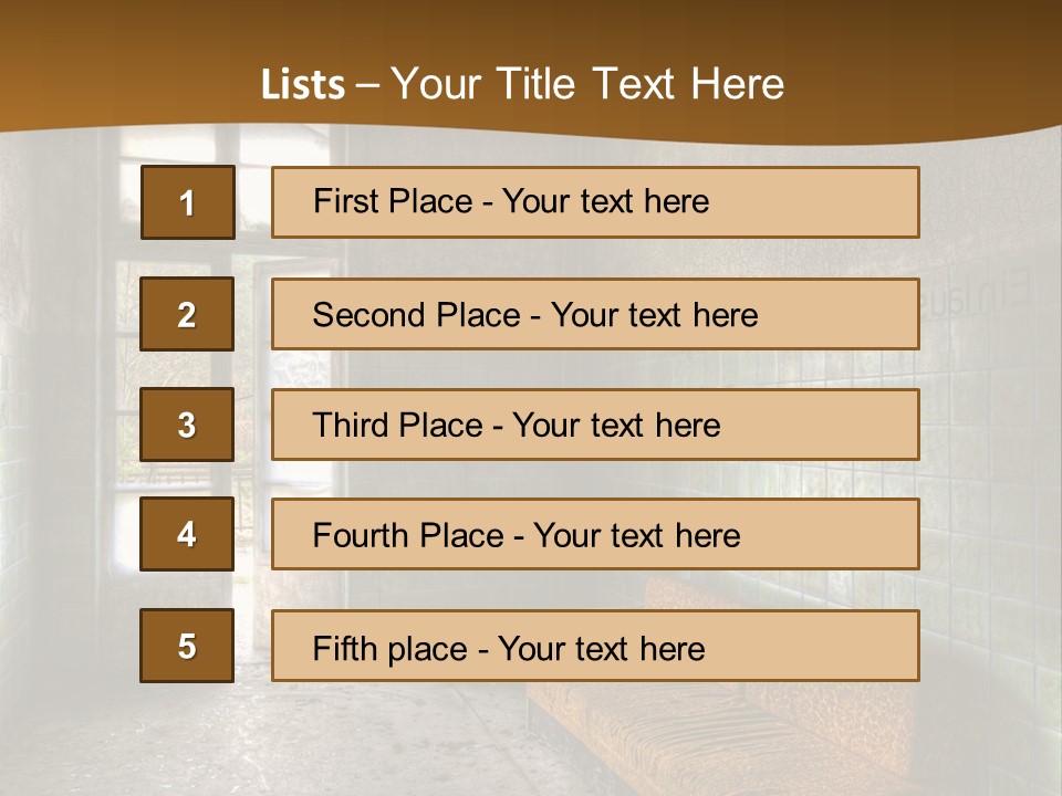 Decayed Door Depressive PowerPoint Template