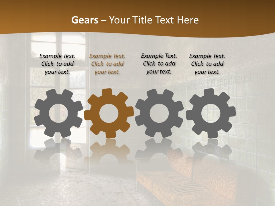 Decayed Door Depressive PowerPoint Template