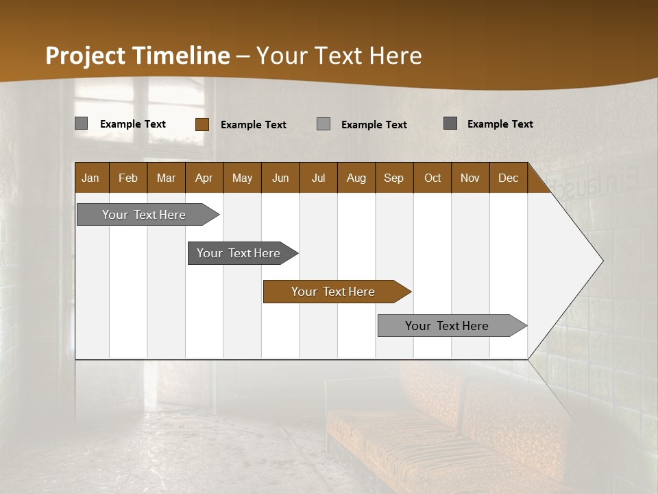 Decayed Door Depressive PowerPoint Template