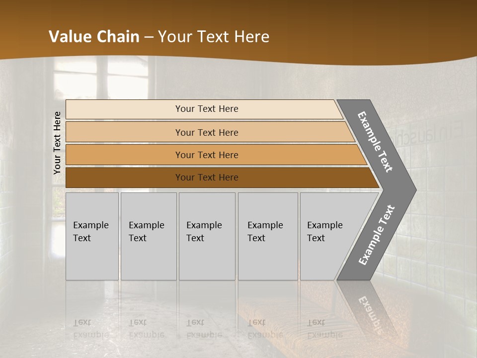 Decayed Door Depressive PowerPoint Template