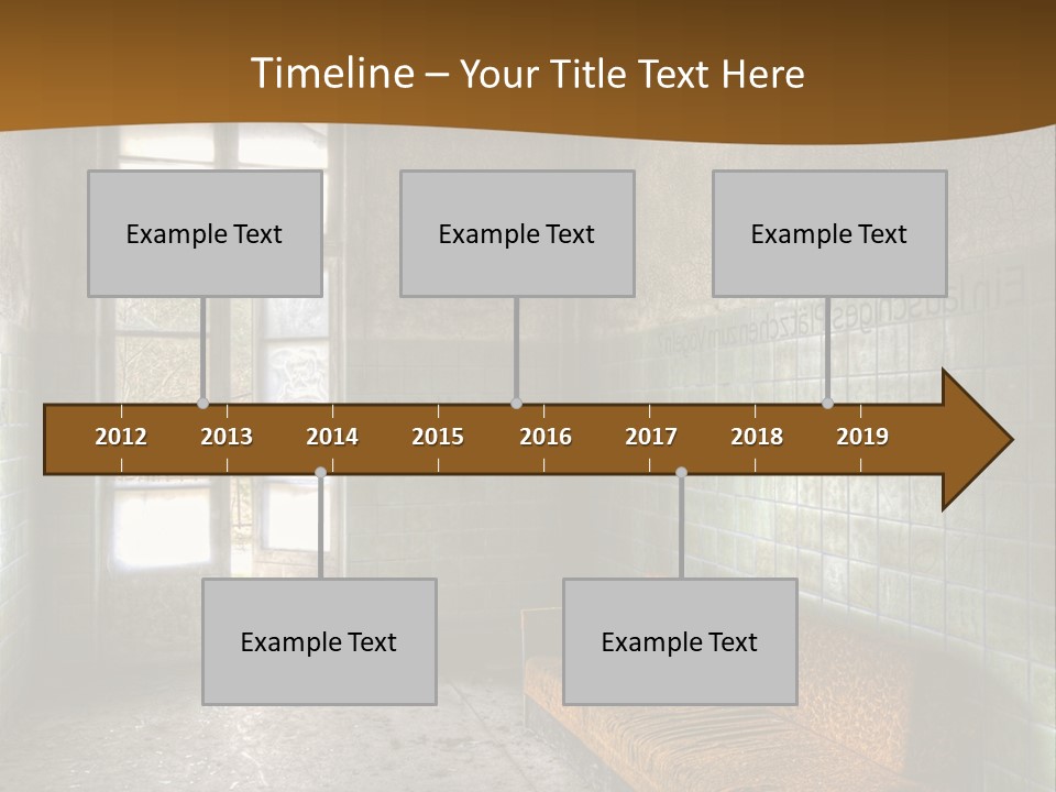 Decayed Door Depressive PowerPoint Template