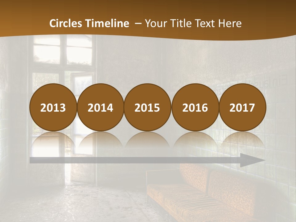 Decayed Door Depressive PowerPoint Template