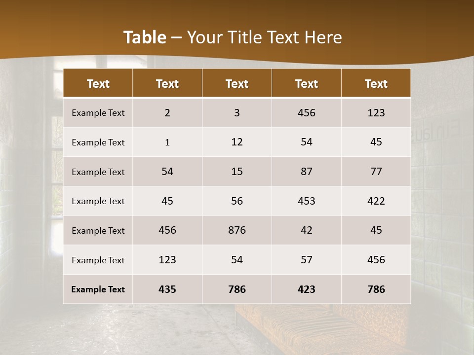 Decayed Door Depressive PowerPoint Template