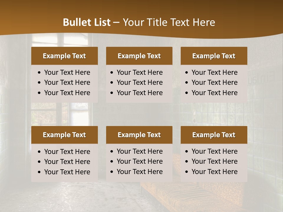 Decayed Door Depressive PowerPoint Template