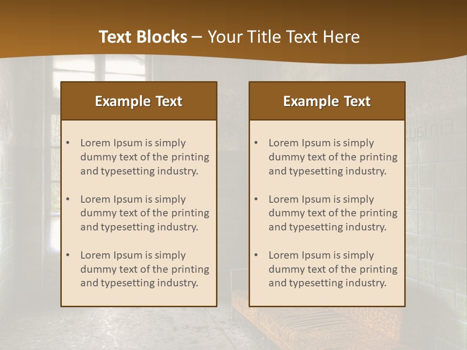 Decayed Door Depressive PowerPoint Template
