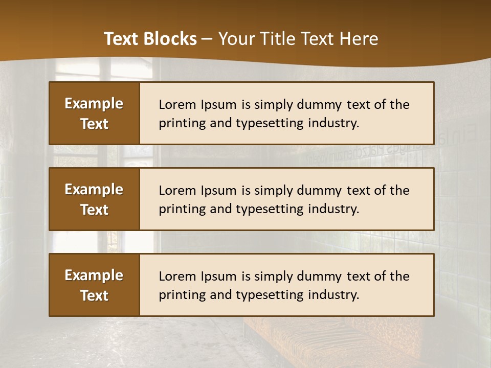 Decayed Door Depressive PowerPoint Template