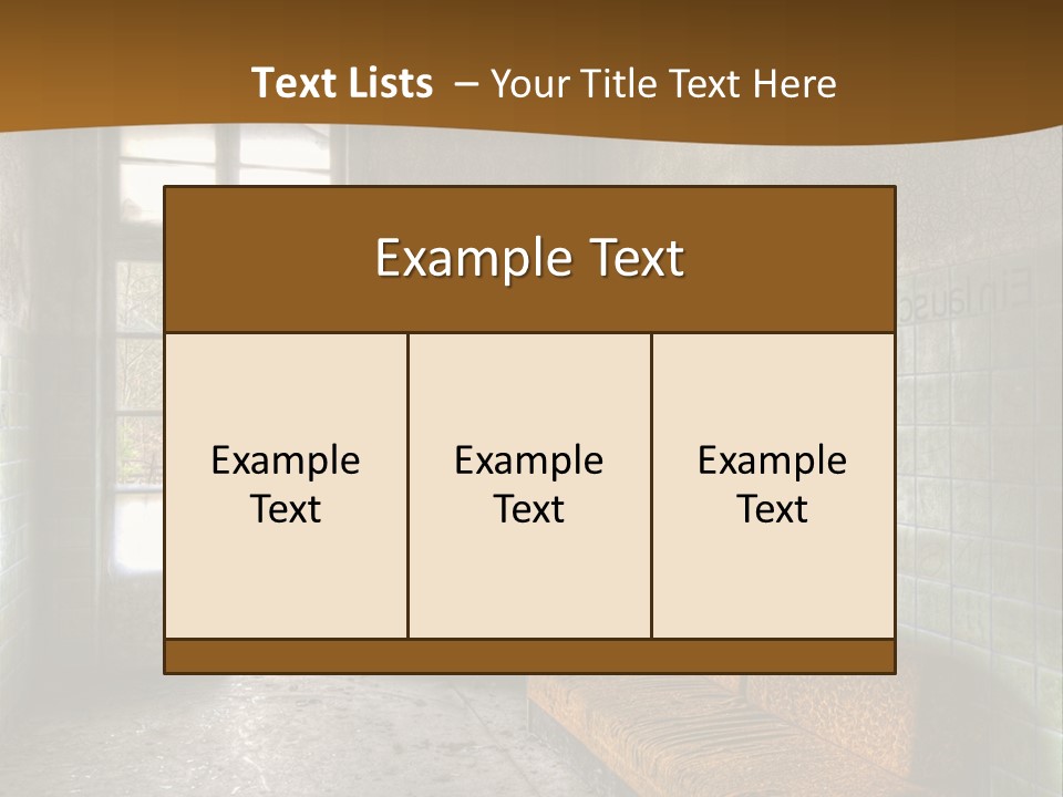 Decayed Door Depressive PowerPoint Template
