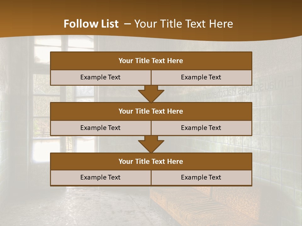 Decayed Door Depressive PowerPoint Template