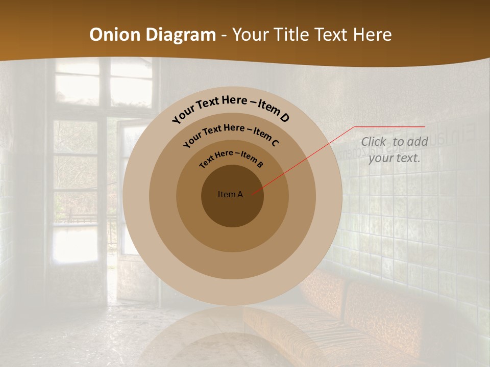 Decayed Door Depressive PowerPoint Template