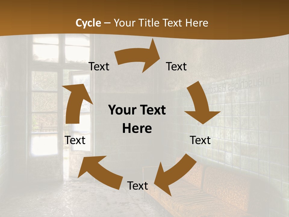 Decayed Door Depressive PowerPoint Template