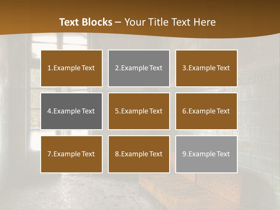 Decayed Door Depressive PowerPoint Template