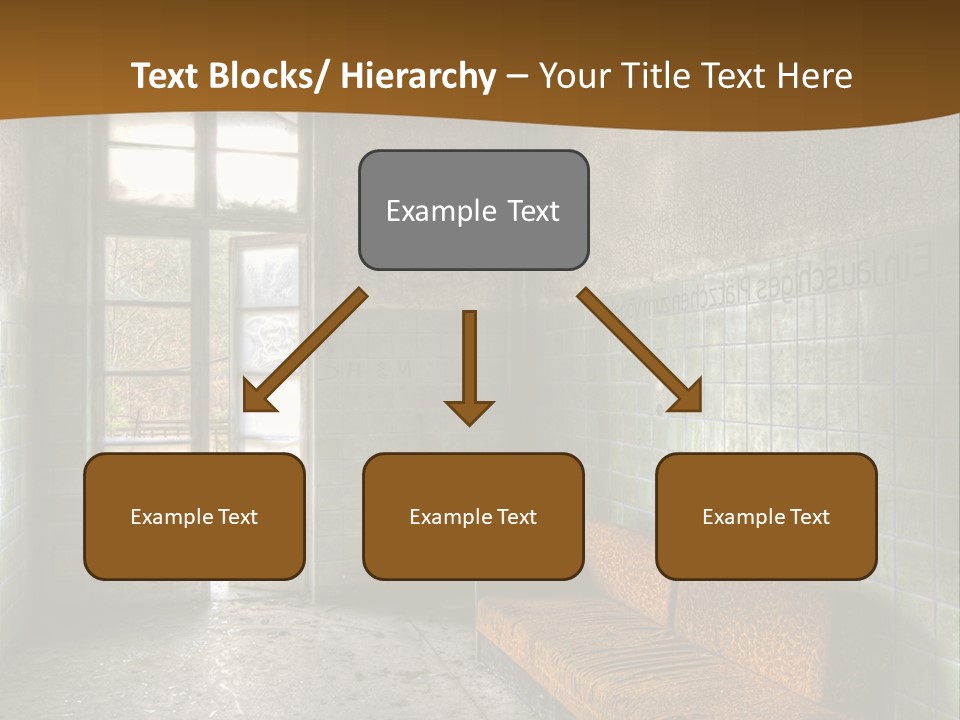 Decayed Door Depressive PowerPoint Template