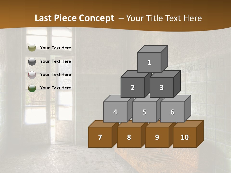 Decayed Door Depressive PowerPoint Template