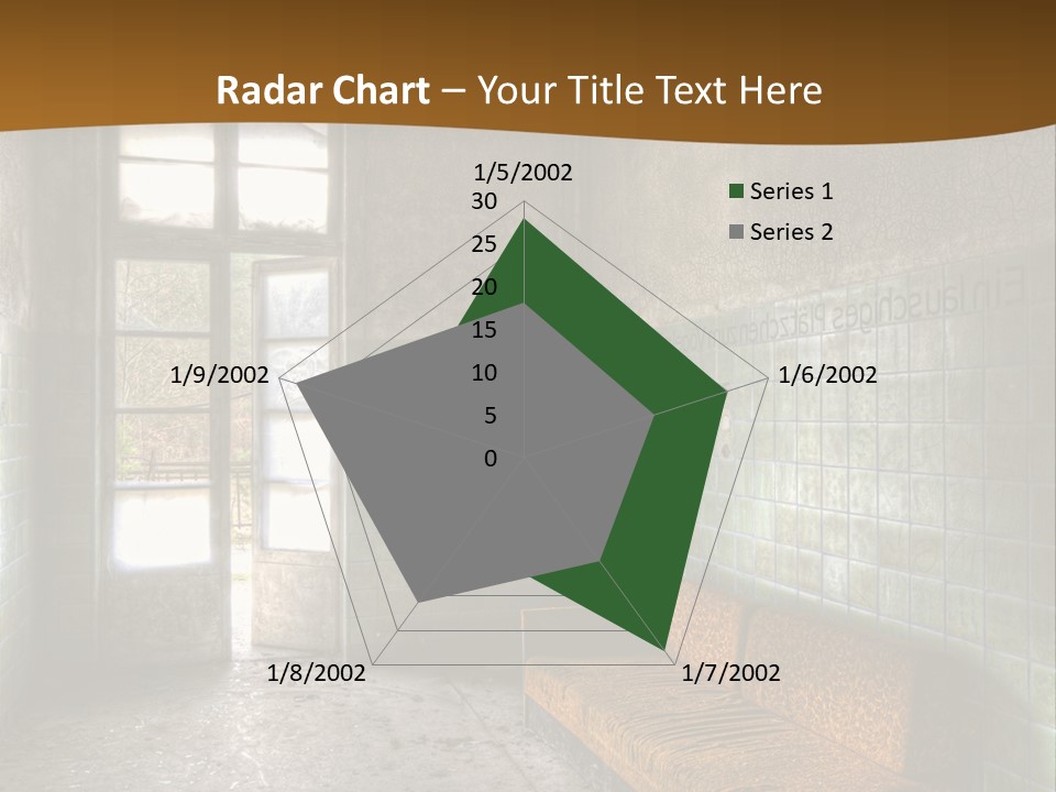 Decayed Door Depressive PowerPoint Template