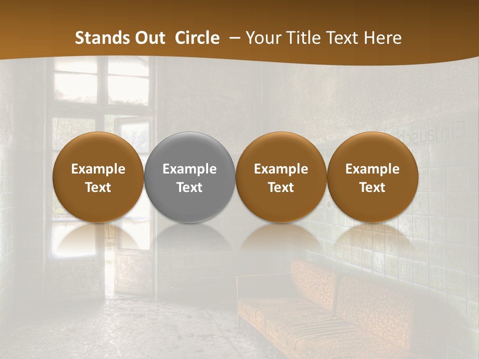 Decayed Door Depressive PowerPoint Template