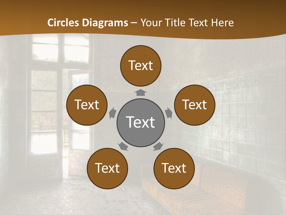 Decayed Door Depressive PowerPoint Template