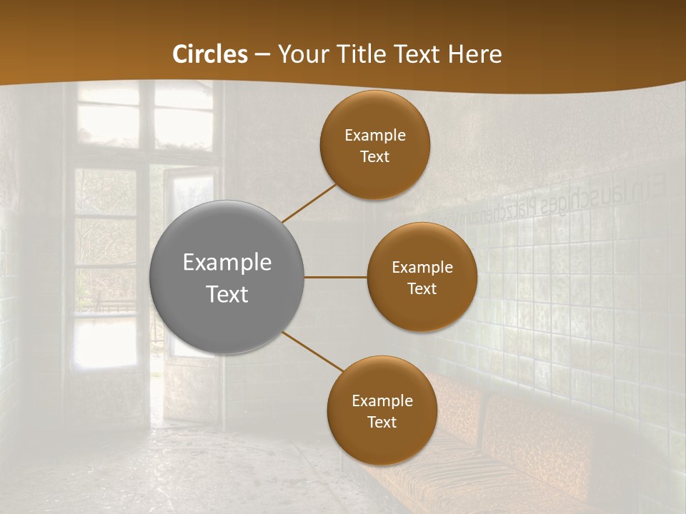 Decayed Door Depressive PowerPoint Template