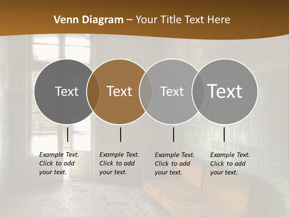 Decayed Door Depressive PowerPoint Template