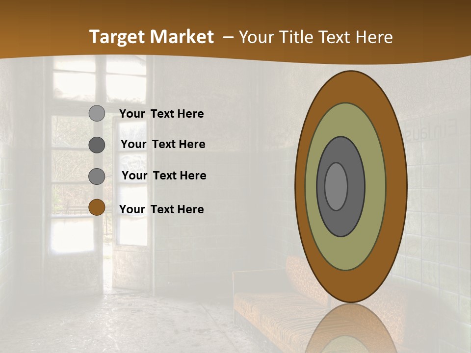 Decayed Door Depressive PowerPoint Template