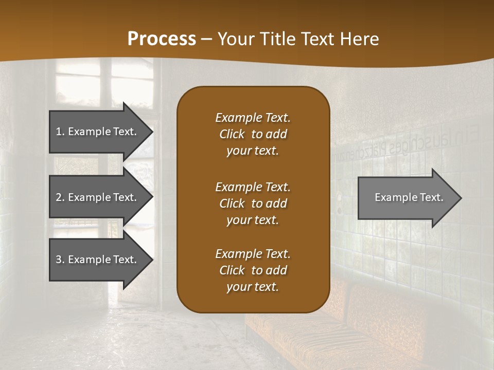 Decayed Door Depressive PowerPoint Template