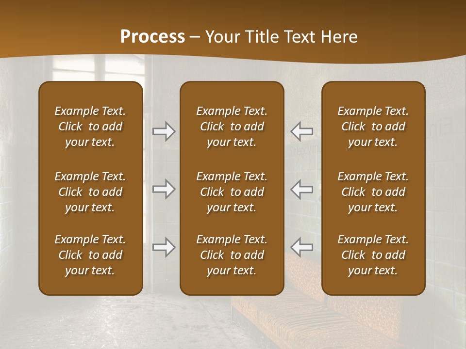 Decayed Door Depressive PowerPoint Template