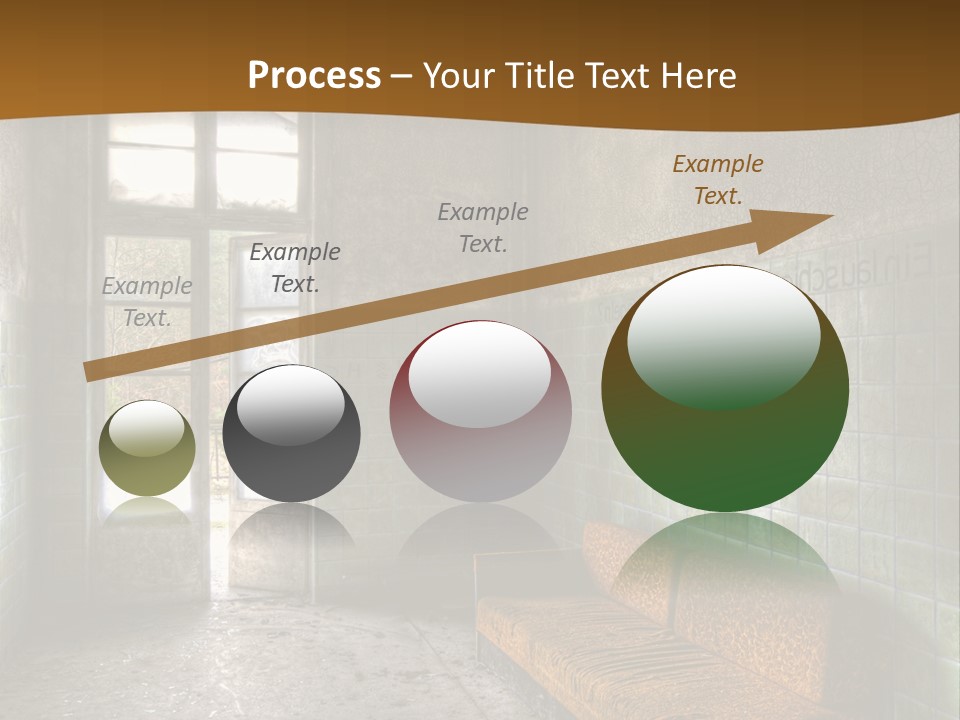 Decayed Door Depressive PowerPoint Template