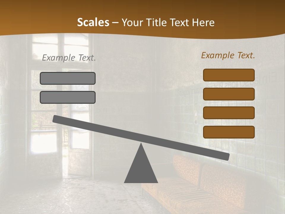 Decayed Door Depressive PowerPoint Template