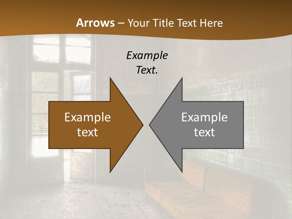 Decayed Door Depressive PowerPoint Template