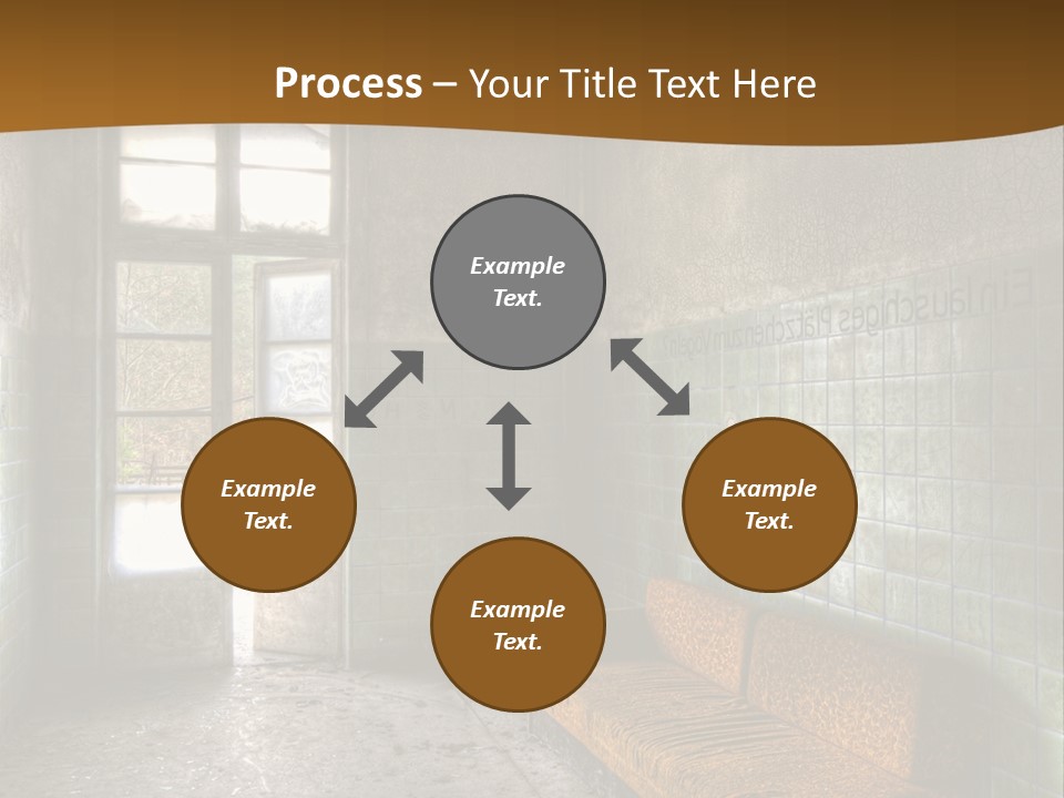 Decayed Door Depressive PowerPoint Template