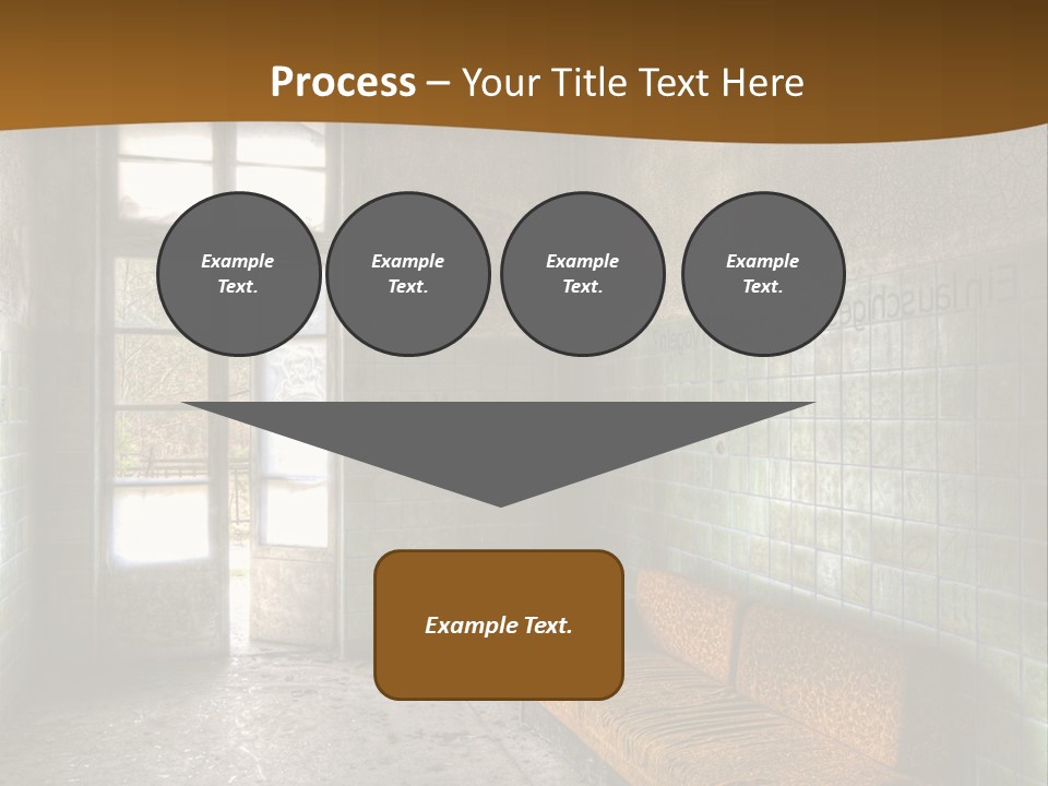 Decayed Door Depressive PowerPoint Template