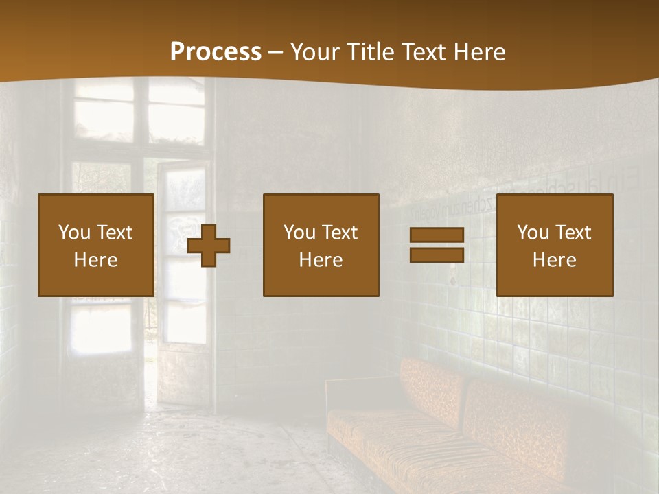 Decayed Door Depressive PowerPoint Template