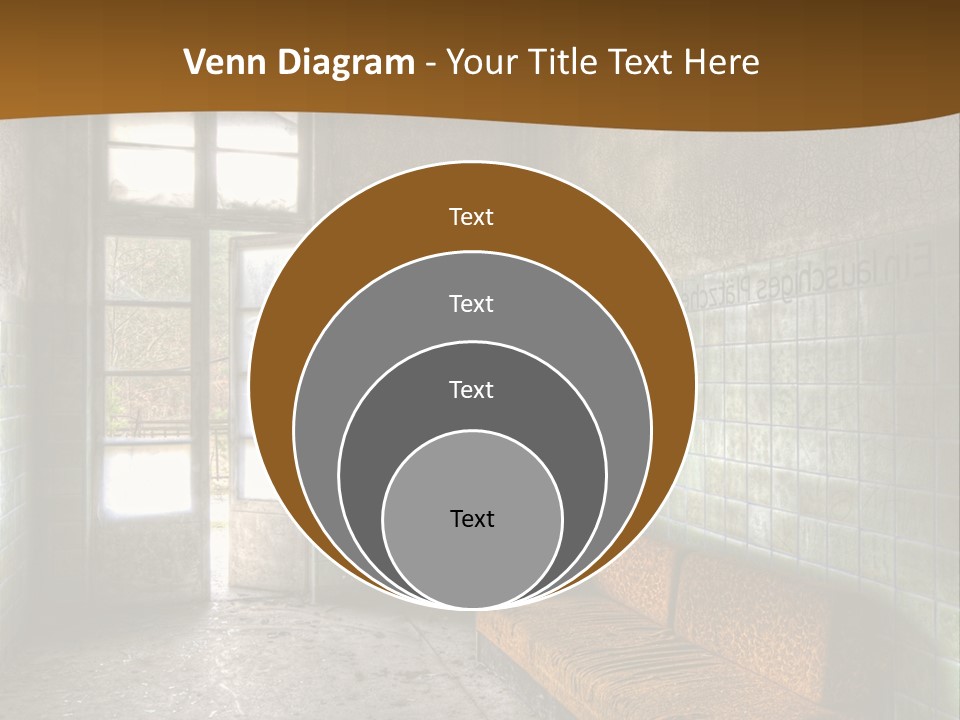 Decayed Door Depressive PowerPoint Template