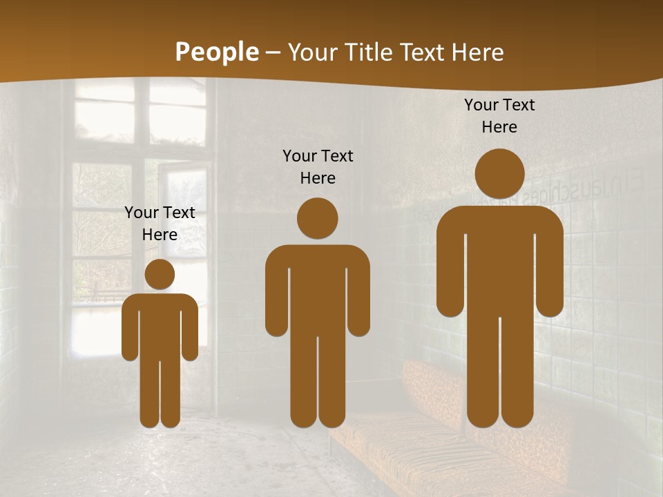 Decayed Door Depressive PowerPoint Template