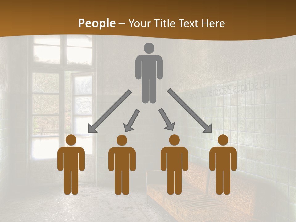 Decayed Door Depressive PowerPoint Template