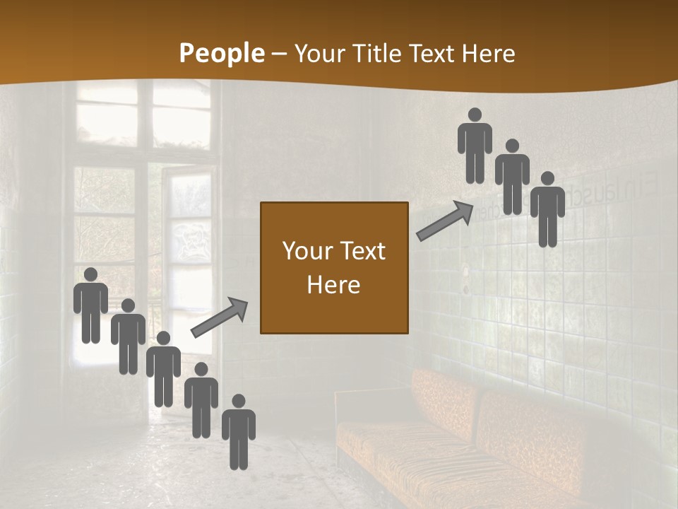 Decayed Door Depressive PowerPoint Template
