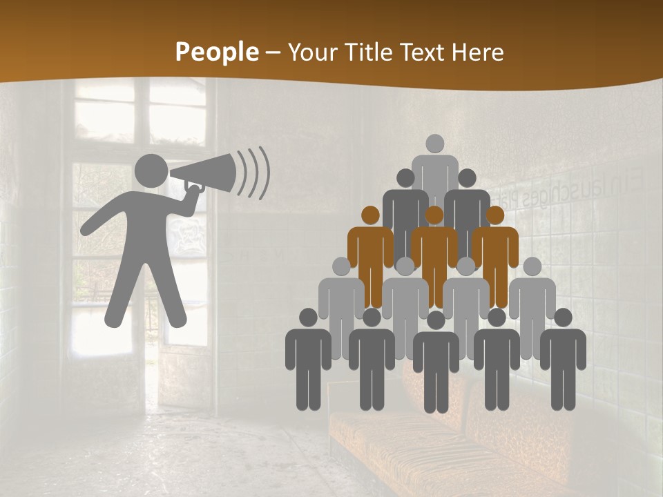 Decayed Door Depressive PowerPoint Template