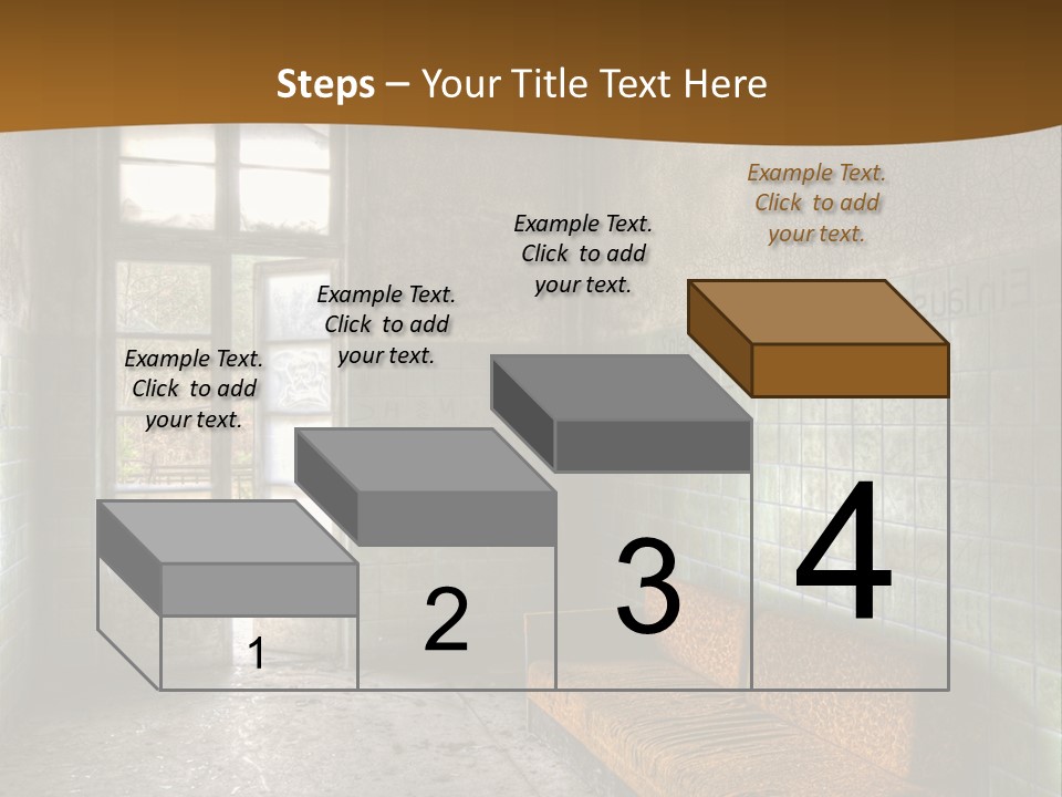 Decayed Door Depressive PowerPoint Template