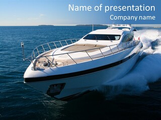 Yacht Port Ocean PowerPoint Template