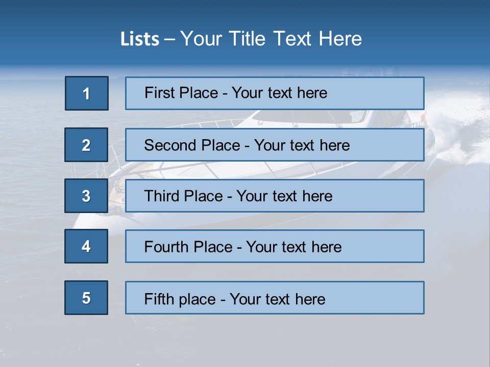 Yacht Port Ocean PowerPoint Template