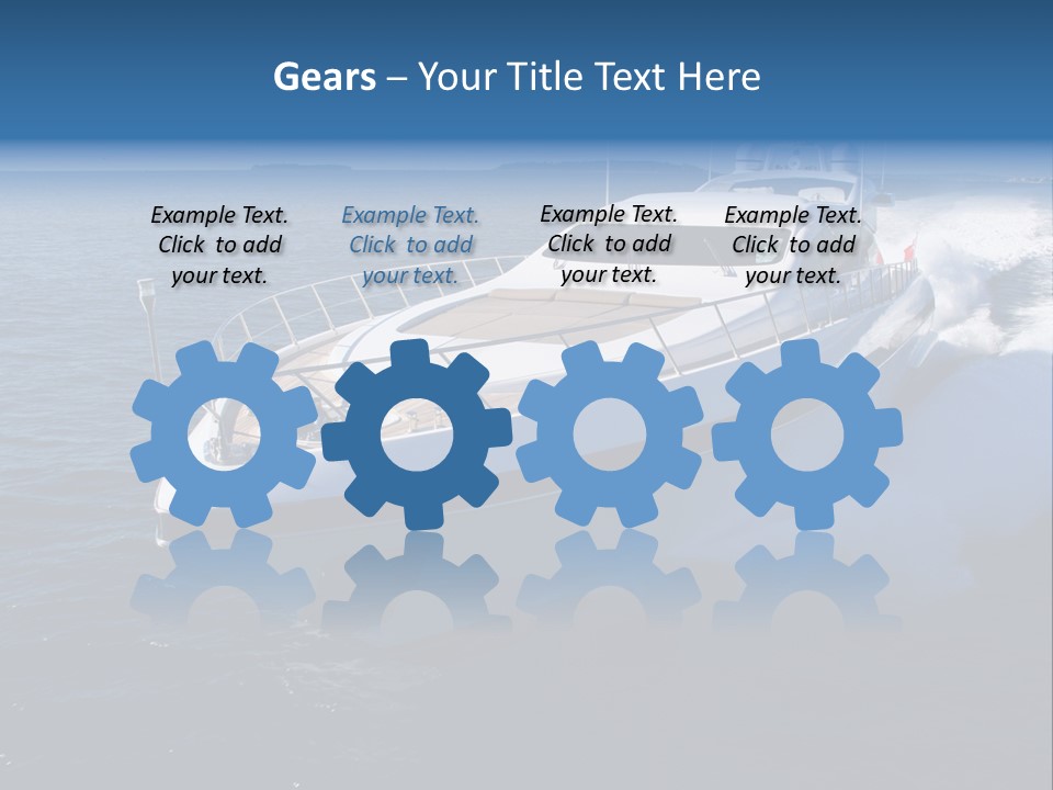 Yacht Port Ocean PowerPoint Template