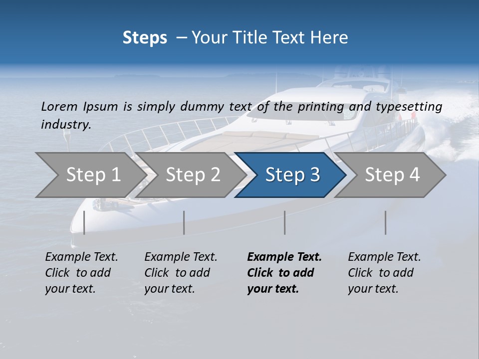 Yacht Port Ocean PowerPoint Template