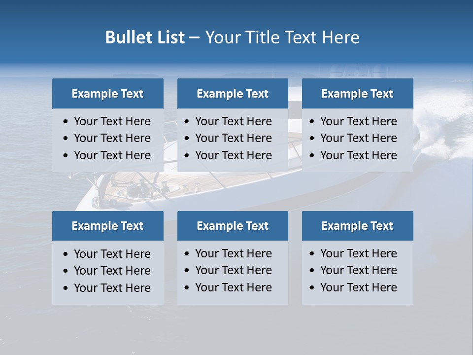 Yacht Port Ocean PowerPoint Template