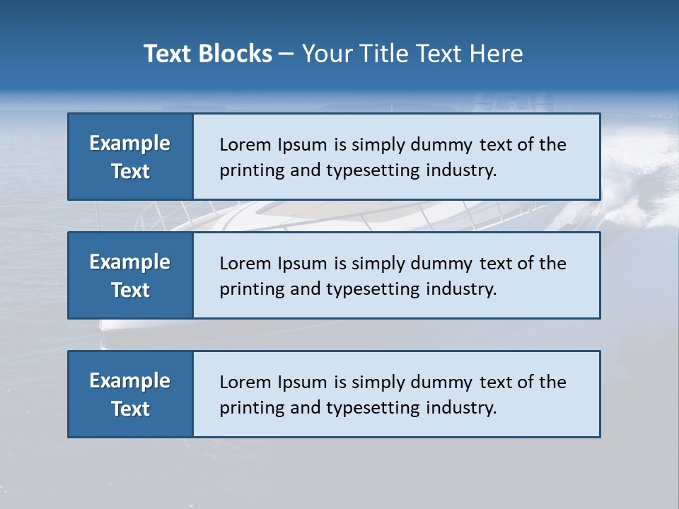 Yacht Port Ocean PowerPoint Template