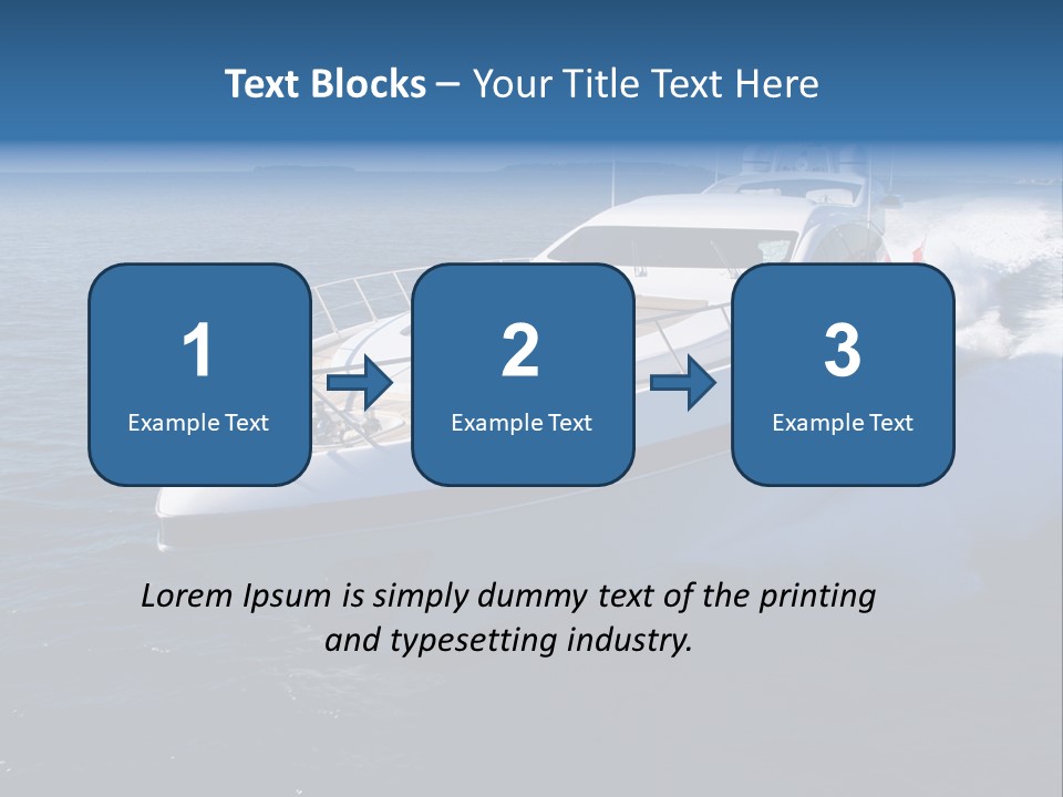 Yacht Port Ocean PowerPoint Template