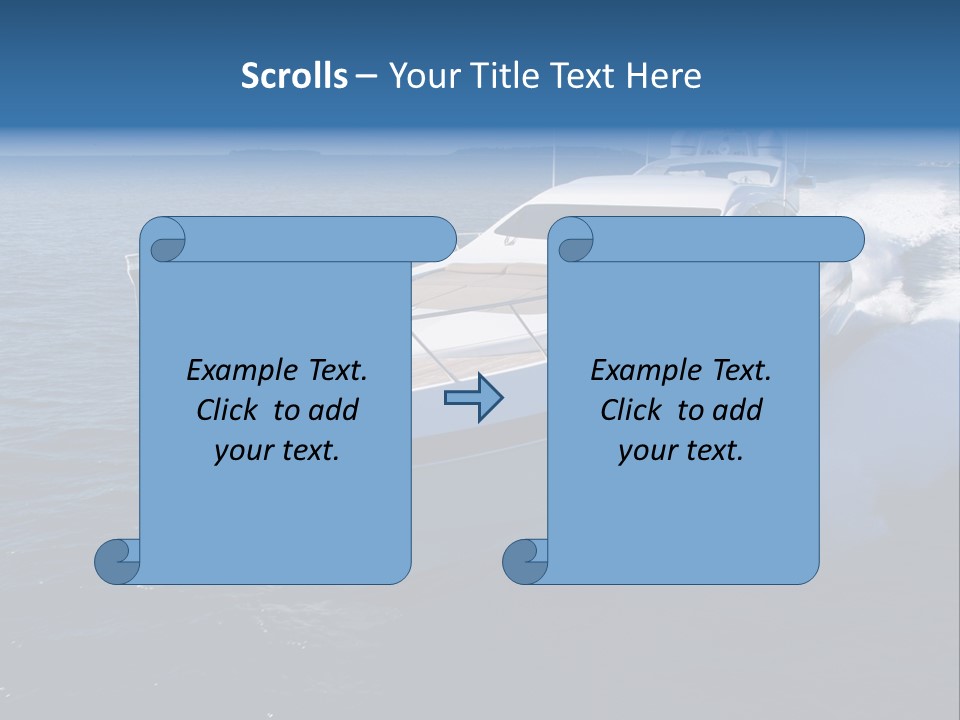 Yacht Port Ocean PowerPoint Template